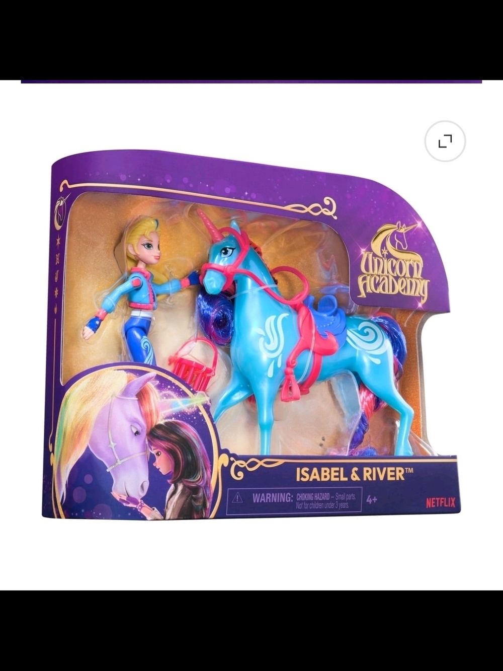 Unicorn Academy, Isabel & River with 2 Riding Accessories, Toys for Girls Ages 4 - Picture 6 of 8